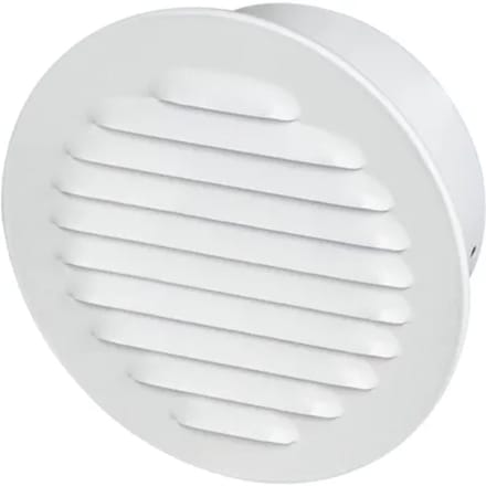 Sencys Schoepenrooster Rond Hoog Model 100mm Mat Wit