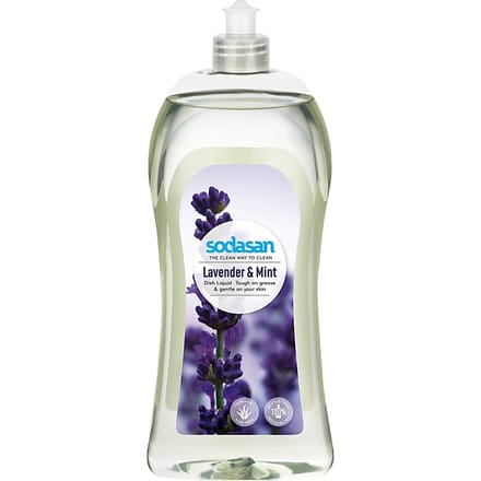 Afwasmiddel lavendel, natuurlijk afwasmiddel, ecologisch afwasmiddel, 1 liter, lavendel en munt