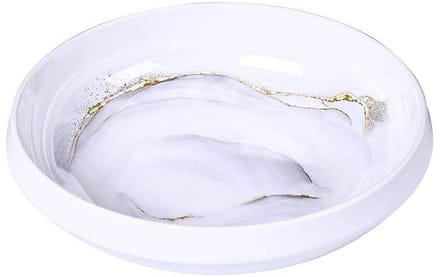 BRICARD MELAMINE SERVEERSCHAAL 401 | WIT-MARMER Ø25 CM