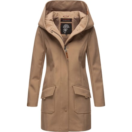 Marikoo dames softshelljas – Mayleen, waterafstotend met capuchon