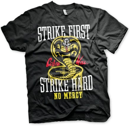 Cobra Kai Strike First Strike Hard No Mercy T-shirt SP-1-CK001-H41-4