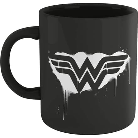 Wonder Woman Graffiti Mug - Black