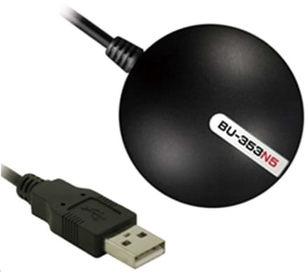 Globalsat GPS-ontvanger BU-353N5 - USB - waterdicht - voor Windows 7, 8, 10 en 11