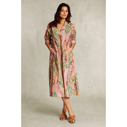 River Woods Multi Paisley V-neck Dress Multi Taglia: 36 | Abiti Midi Outlet | Donna