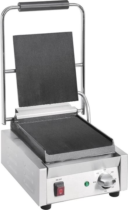 Buffalo Bistro Enkele Contactgrill Glad/glad DY996 - Horeca & Professioneel