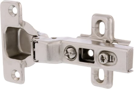 Kastscharnier - clip - demp - 1/2 opliggend - 35 mm - 110 gr - nikkel