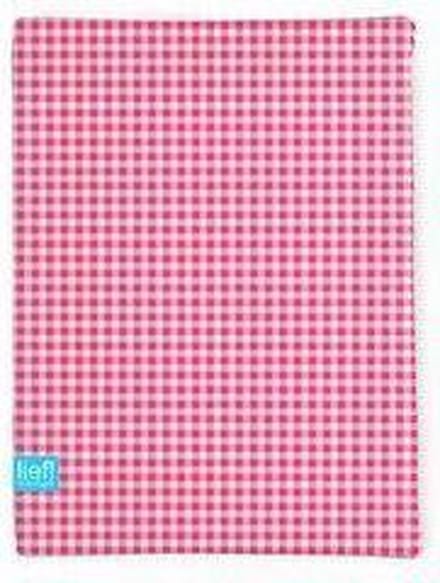 Lief! - Hoeslakentje 60x120 cm Ruit - Roze