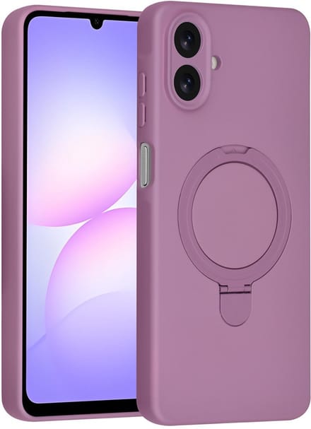 TUNIQ Backcover voor Galaxy A07 - Sunset Paars - Ingebouwde Ring Stand - Slim Siliconen Ontwerp