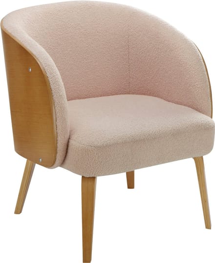 Ashley-Fauteuil in zachte stof beige