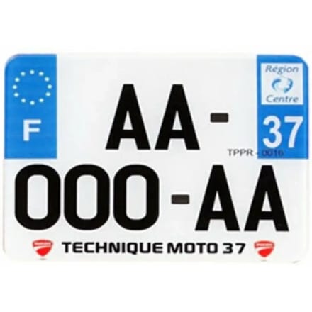 Set van 10 motornummerplaten voor afdeling 81 PPI SIV
