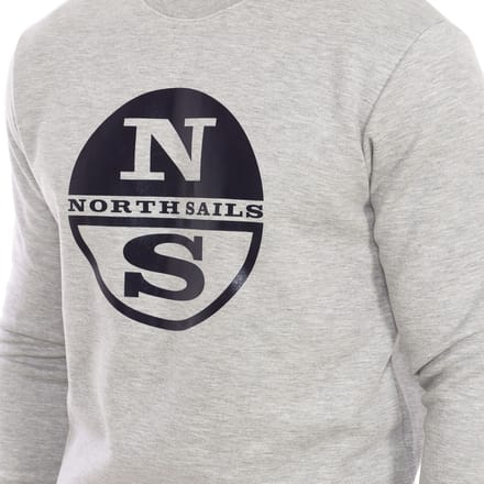 Sweater met lange mouwen en ronde hals 9024130 heren