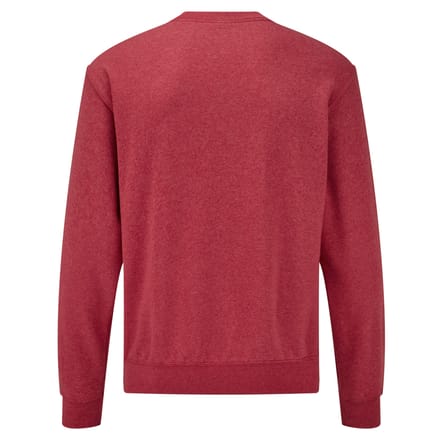 Fruit of the Loom Heren Klassiek Ingelegd Sweatshirt (Heide Rood)