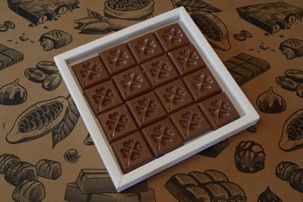 Chocolade Klavertje 4 | Succes & geluk wensen met chocoalde - 32 stuks per verpakking