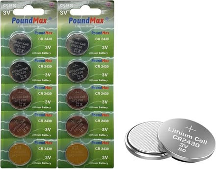 10 Stuks CR2430 DL2430 3V Lithium Knoopcellbatterijen