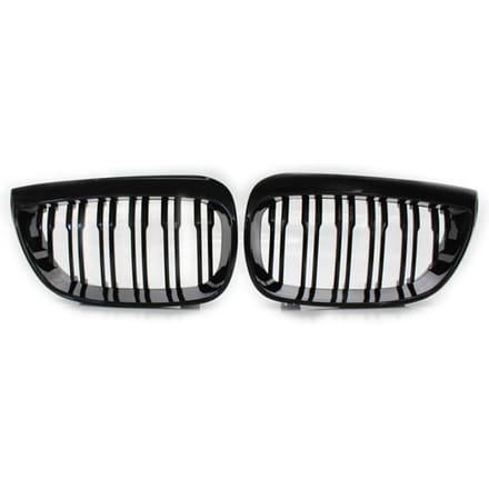 Paar Front Grille Grills Vervanging voor BMW 1 Serie E81 E87 2004-2007 Auto Styling Racing Grills zwart
