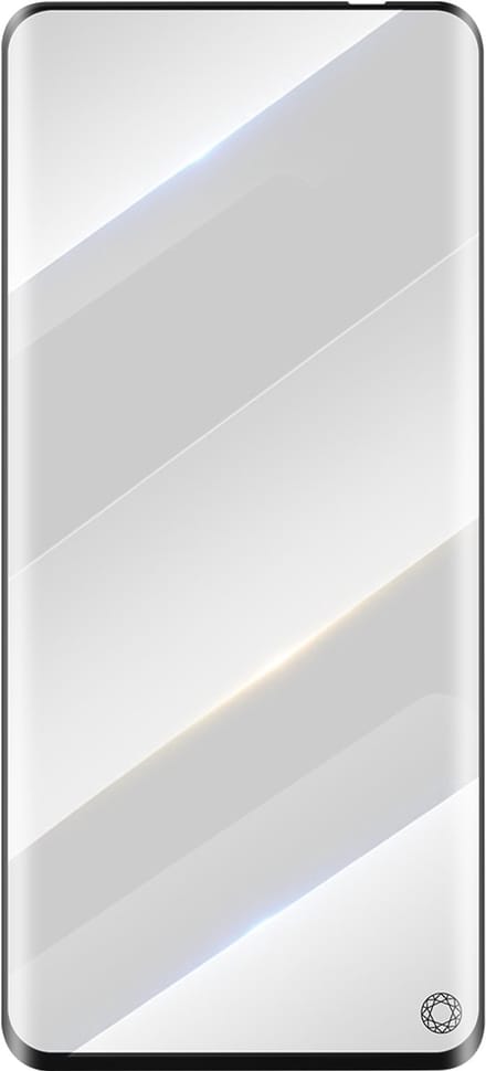 Force Case, Screenprotector geschikt voor Oppo Reno 6 - Organic Glass Anti-Shock, Transparant zwart
