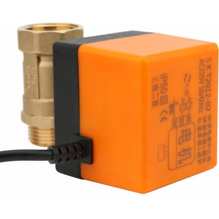 AC220V G1  Elektrische Klep 3-Draads 2-Punts Regeling Binnendraad Buitendraad Gemotoriseerde Kogelkraan