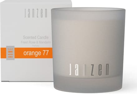 Janzen Orange 77 Scented Candle Geurkaars Fresh Rose & Mandarin