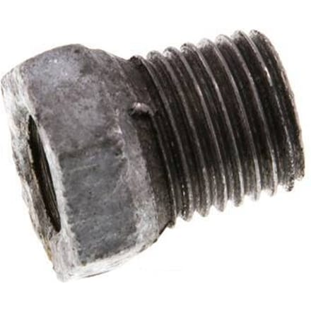 R 1/4'' x Rp 1/8'' M/F Verzinkt Gietijzeren Verloopring 25 Bar [2 Stuks]