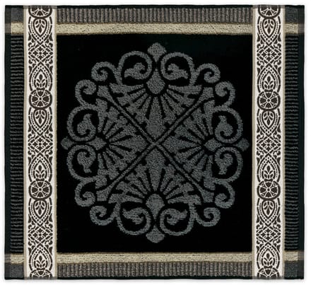 DDDDD - Rozet - 6x Keukendoek - Set van 6 - Katoen - Effen - 50x55 cm - Print - Grijs