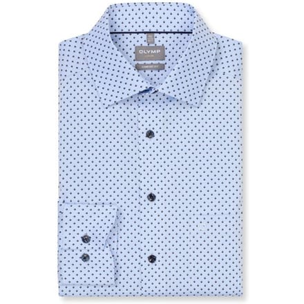OLYMP Luxor Overhemd, Comfort Fit, New Kent, Bleu