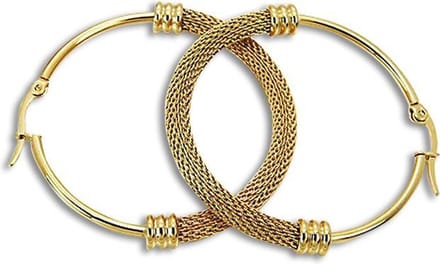 Amanto Oorbellen Derja Gold - 316L Staal - Trendy - ø48mm - 4mm