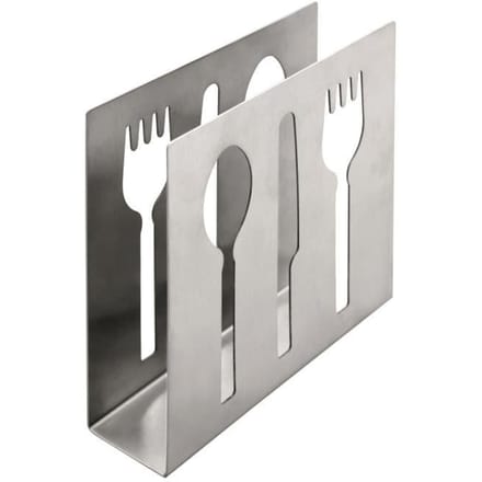 Porte-serviettes - IBILI - 724600 - Inox - Argent - 20 x 12 x 1 cm