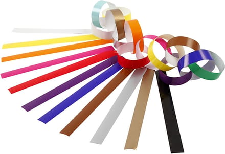 Slinger Stroken, L: 16 cm, B: 15 mm, diverse kleuren, 400 stuk/ 1 doos