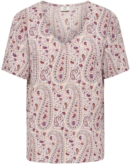 JDYGABY LIFE S/S V-NECK TOP WVN