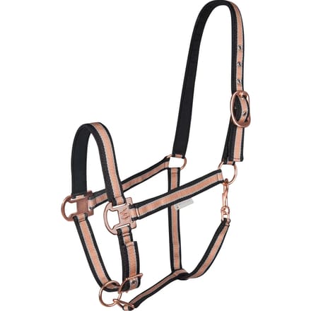Waldhausen Halter glans Cob Zwart / Rose