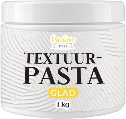 Creative Deco Structuurpasta - Fijne pasta voor 3D-effecten met spatel - 1 kg