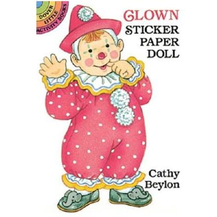 Clown Sticker Paper Doll - Cathy Beylon