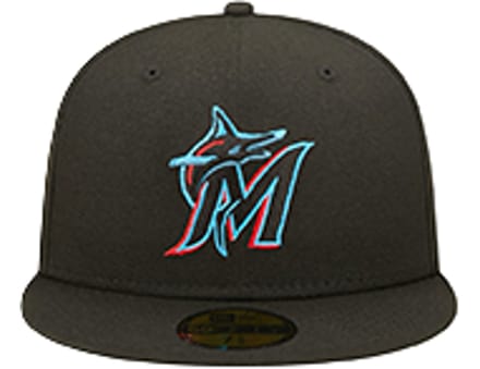 New Era MLB Miami Marlins 59fifty Fitted Pet Zwart