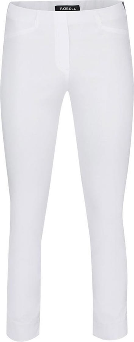 Robell Comfort 7/8 Stretch Broek - Rose 09 - Wit - EU42