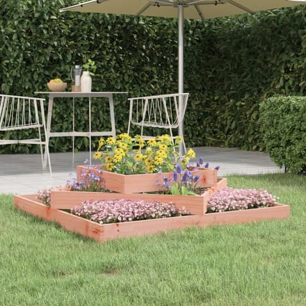 vidaXL - Plantenbak - 112x112x27 - cm - massief - douglashout