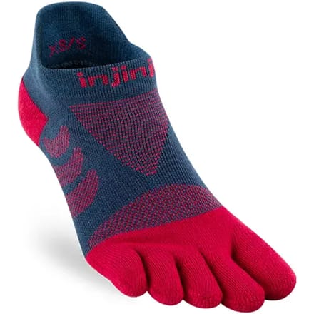 Injinji Women's Ultra Run No-Show - Berry rood - 35-40