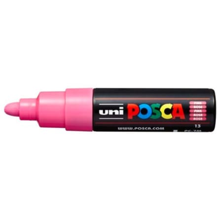 Posca marker met conische punt schrijfdikte breed roze