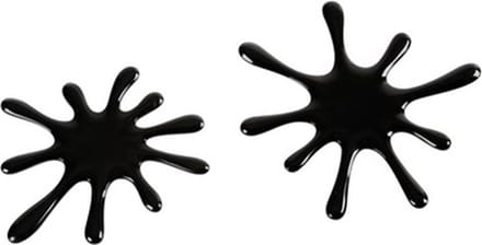 3D Splash decoratie zwart