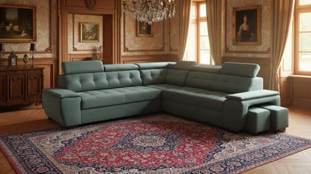 Luxe Uitschuifbare Slaapbank – 180x277x100 cm – Industrohome