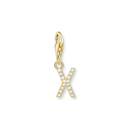Thomas Sabo - 1987-414-14 - Charm - Dames - 925er Zilver geel verguld - Letter X
