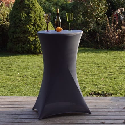 Bartafel met antraciet deksel inklapbaar Ø 60cm bistrotafel klaptafel biertafel