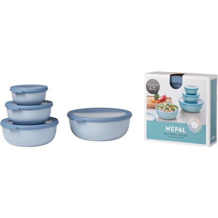 Mepal - Multikom Cirqula vershouddoos set - 350 + 750 + 1250 + 2250 ml - Rond - Nordic blue