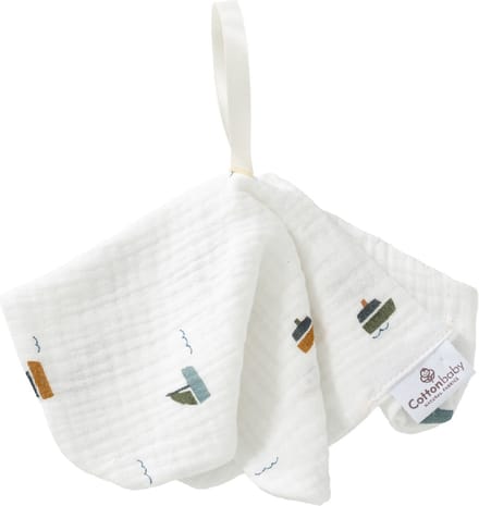 Cottonbaby Soft Speendoekje - Boats At Sea