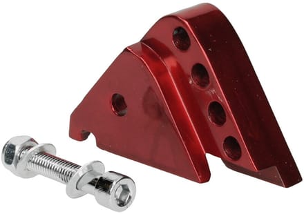 Schokbrekerverlenger TNT Minarelli horizontaal, Booster vanaf 2004 rood