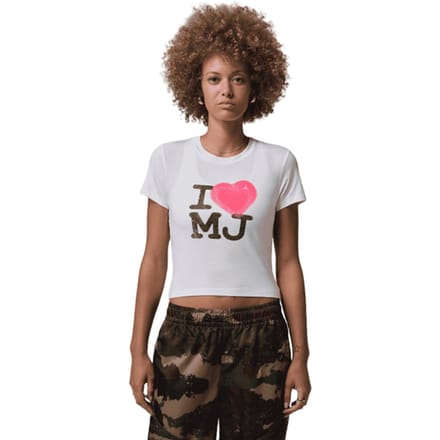 Jordan Flt Ss Tmid Gfx Mj T-shirt Dames Wit K100