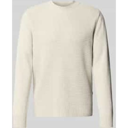 Gebreide pullover van scheerwol met structuurmotief