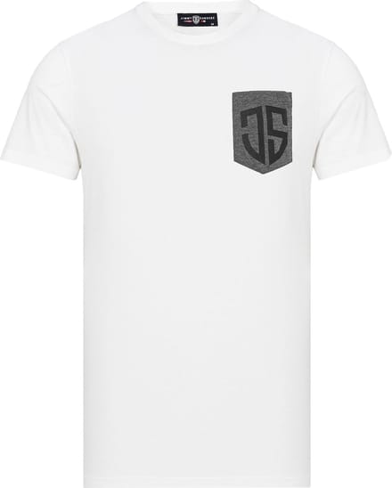 Jimmy Sanders – Simone – T shirt heren – Wit – Maat M