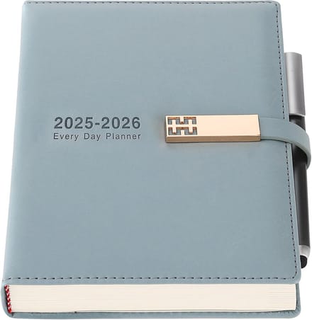 Academisch Dagboek 2025-2026 - A5 Dagelijkse Planner met Kleurrijke Tabs en Pen