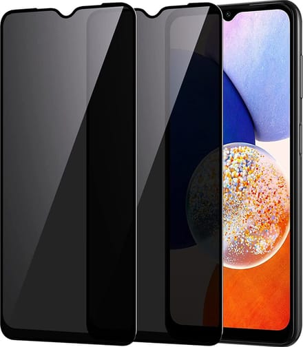 Screenprotector Geschikt voor Samsung Galaxy A14 5G privacy Screenprotector 2 pack- Privacy beschermglas screen protector Screenprotector Geschikt voor Samsung Galaxy A14 - Anti Spy - Ntech