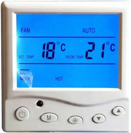 Digitale Thermostaat - Programmeerbaar Bedieningspaneel - Vloerverwarming Regelen - Vlamvertragend Materiaal - 6 x 86 x 35 cm - Zwart